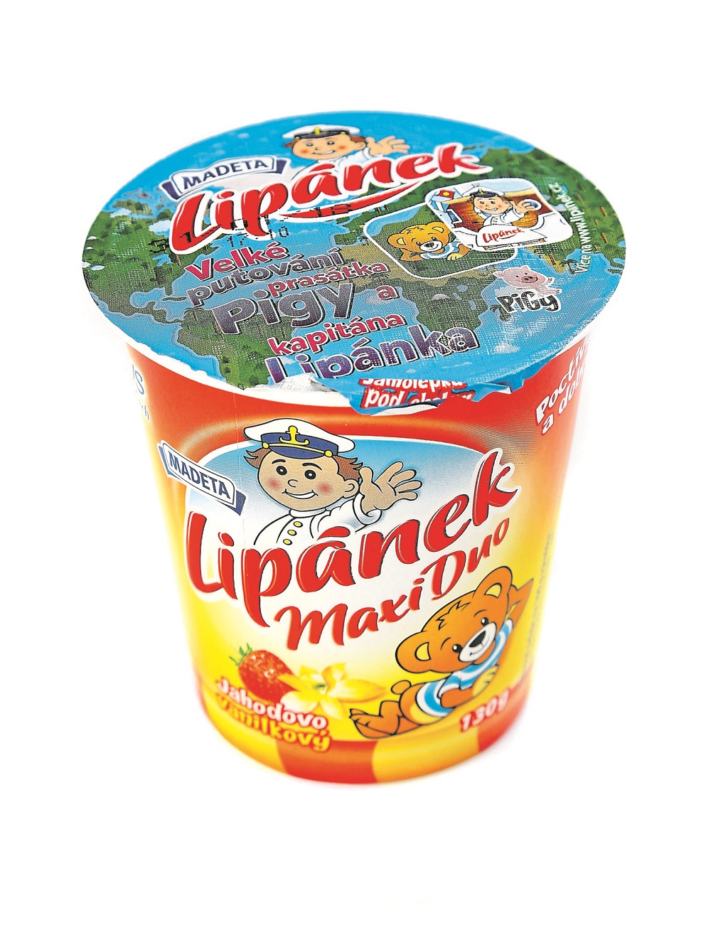 Madeta Lipánek Maxi Duo Jahodovo vanilkový