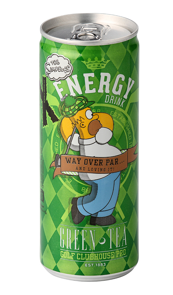 The Simpsons Green Tea Energy Drink The Simpsons Green Tea Energy Drink
