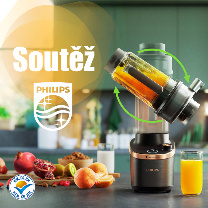 SOUTĚŽ o skvělý mixér Philips Flip&Juice!