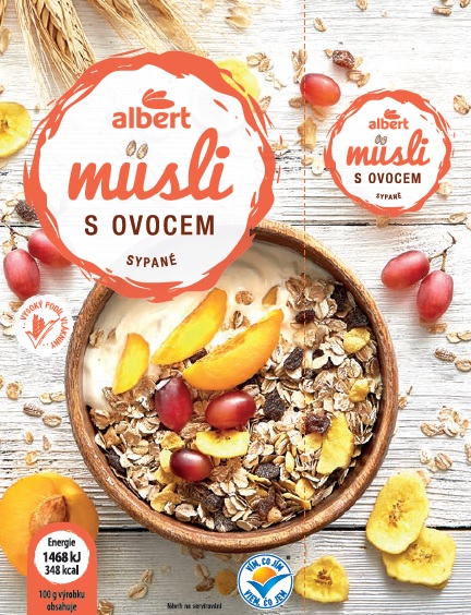 Albert Müsli sypané s ovocem 1 kg