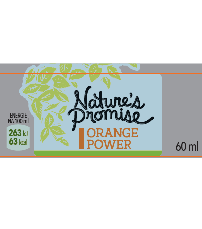 Orange power Nature´s Promise (Ovocná šťáva z pomeranče a citronu, se zázvorem, kurkumou a chilli) 60 ml