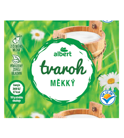 Tvaroh měkký 250 g, Albert