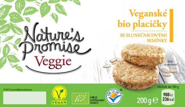 Veganské bio placičky se slunečnicovými semínky 200 g