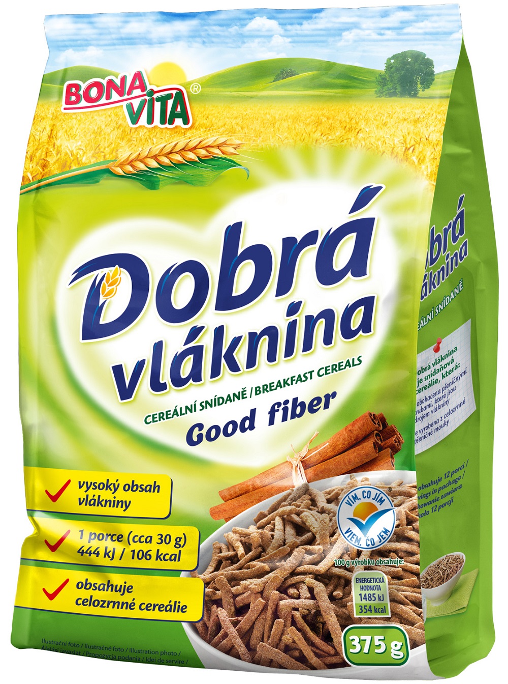 Dobrá vláknina skořicová 375 g