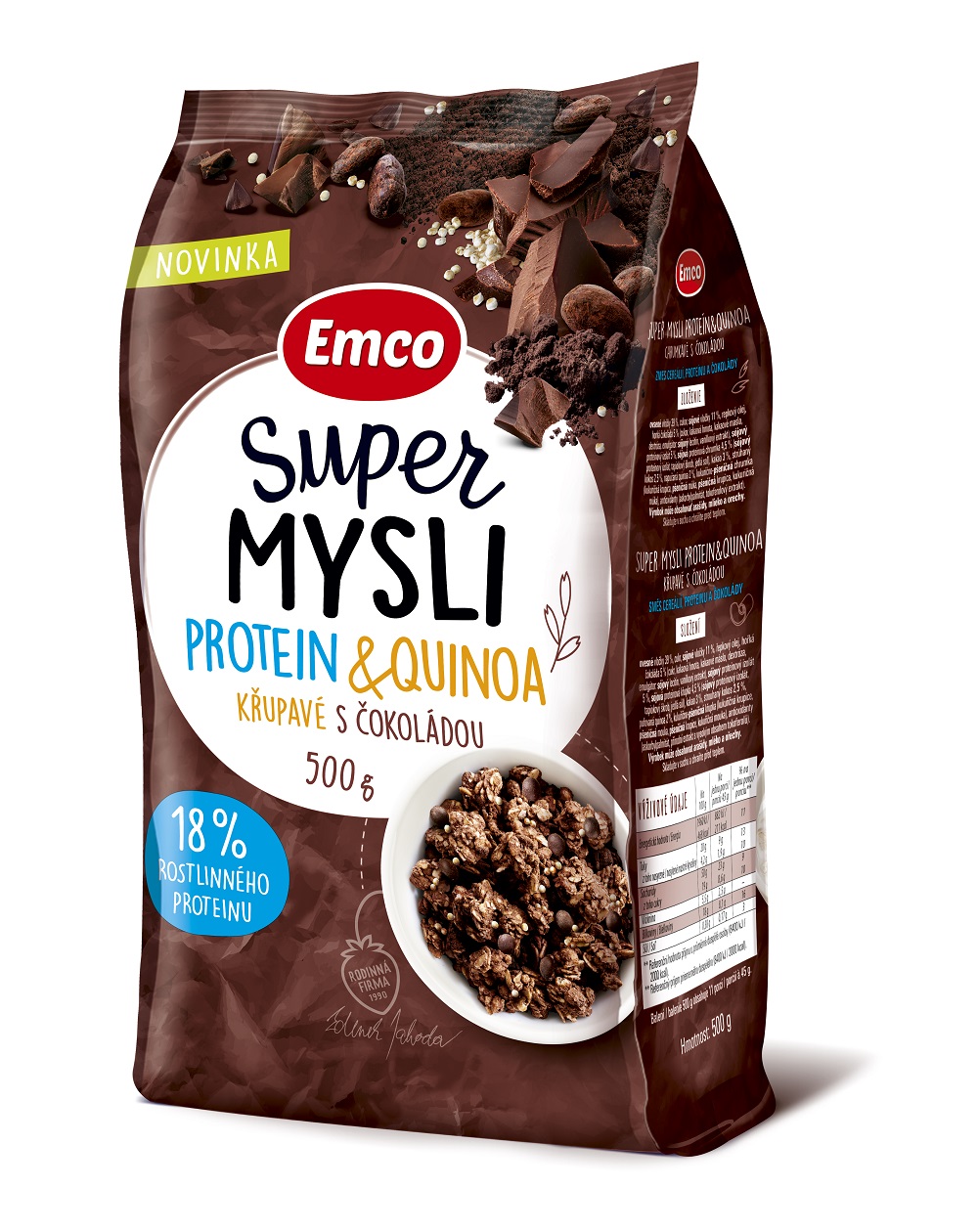 Super Mysli Protein & Quinoa křupavé s čokoládou 500 g