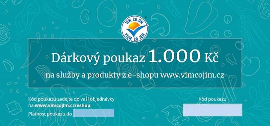 Poukaz na produkty a služby 1 000,-