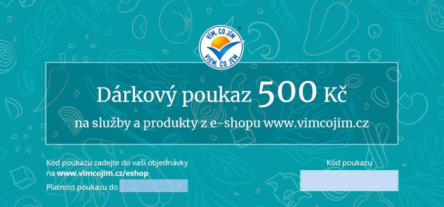 Poukaz na produkty a služby 500,-