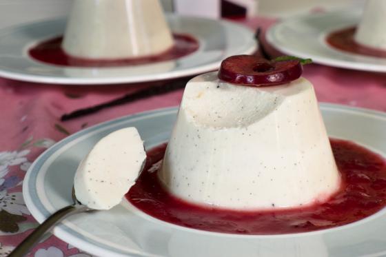 panna cota, recept, sója